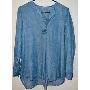 J.Jill Denim Women's Chambray Tunic Top Size S